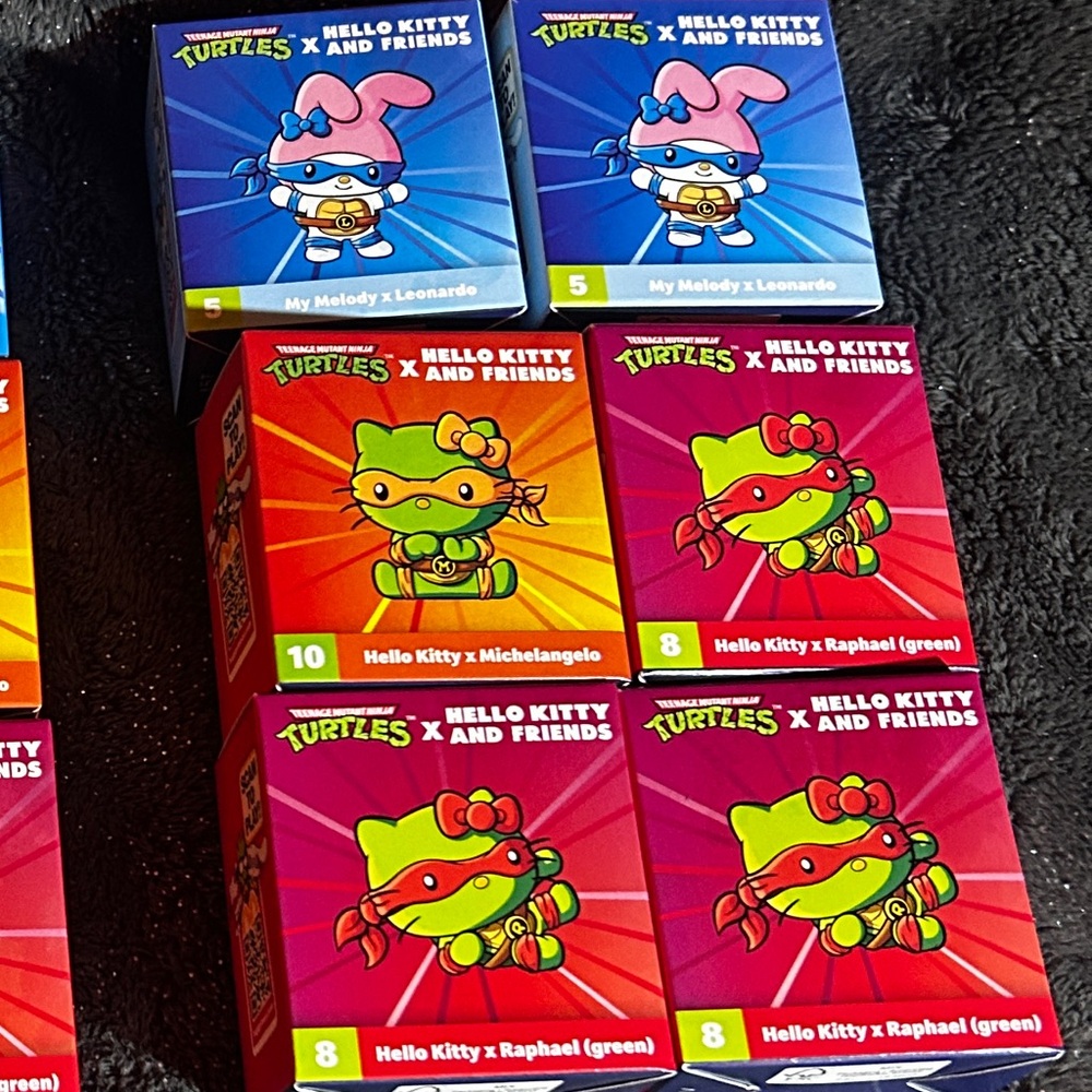 Hello Kitty x TMNT Collectible Figures